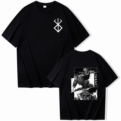 T-shirt Anime Berserk Estiva Uomo Donna Oversize Manica Corta T-shirt Stampa Maglietta Top 2024 Tee Trend Vestiti per Fan