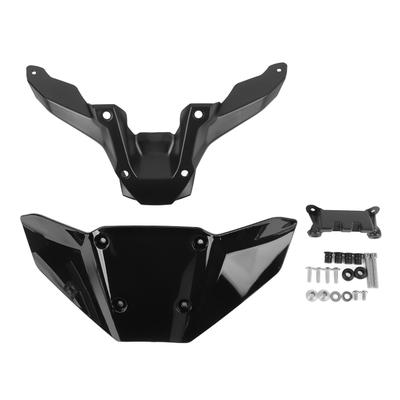Motorcycle Windshield Enhanced Aerodynamics Windscreen Wind Deflector with Mounting Bracket for MT 09 2024 and Later