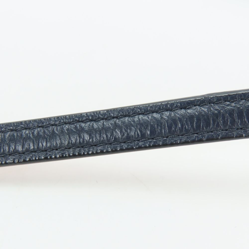 Used COACH Shoulder strap leather Navy pink Accessory