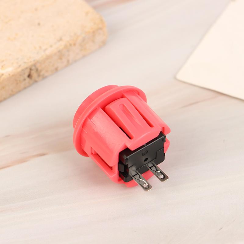1Pc 24Mm Circle Push Button Micro Switch Game Arcade Controller Joystick Console Diy Kit Arcade Fighting Machine Button