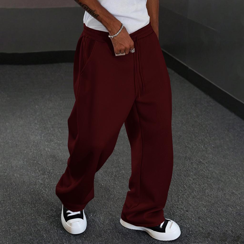 Men's Casual Straight Leg Pants Comfort Fit for Everyday Wear