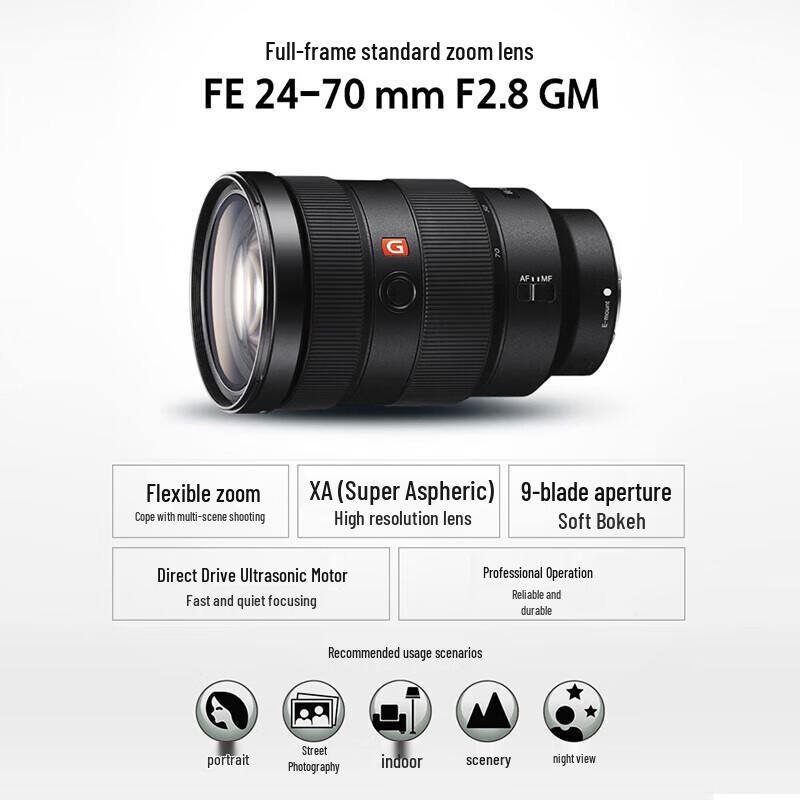 Sony FE 24-70mm F2.8 GM Full-Frame Zoom Lens (CN version)