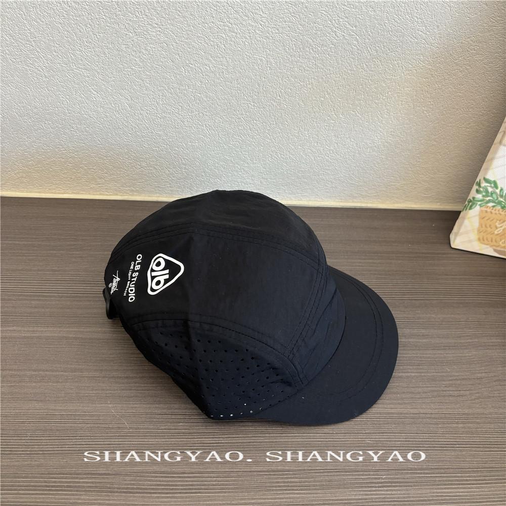 Parent-child outdoor quick-dry short-brim baseball cap for women, versatile summer quick-dry breathable short-brim children s cap, men s duckbill cap Adult Style