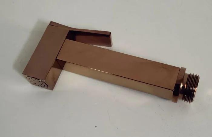 brass Toilet Bidet Faucets polish Rose Gold Bidet sprayer Brass Bathroom Shower Blow-fed Spray Gun Nozzle Single Cold Water Taps