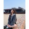 Women's Gray Baseball Jacket - New Arrival Autumn 2025