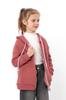 Kız Çocuk Sıcak Fermuarlı Kapüşonlu Sweatshirt – Sade Günlük Giyim, Kış 6395-025-5 HC