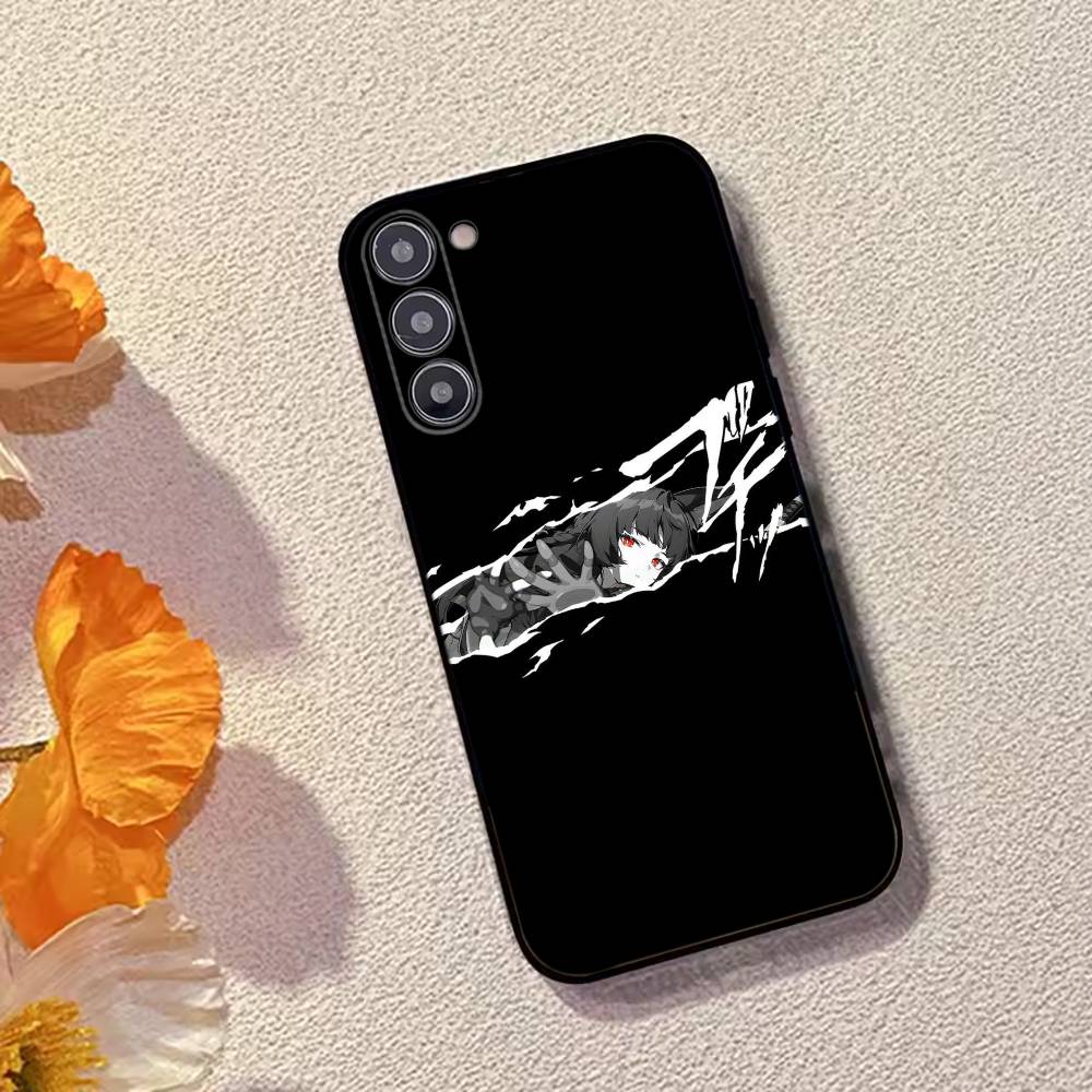 Game ZZZ Hoshimi Miyabi Phone Case Black Silicone Soft For Samsung Galaxy A73,A72,A71,A70,A53,A52,A51