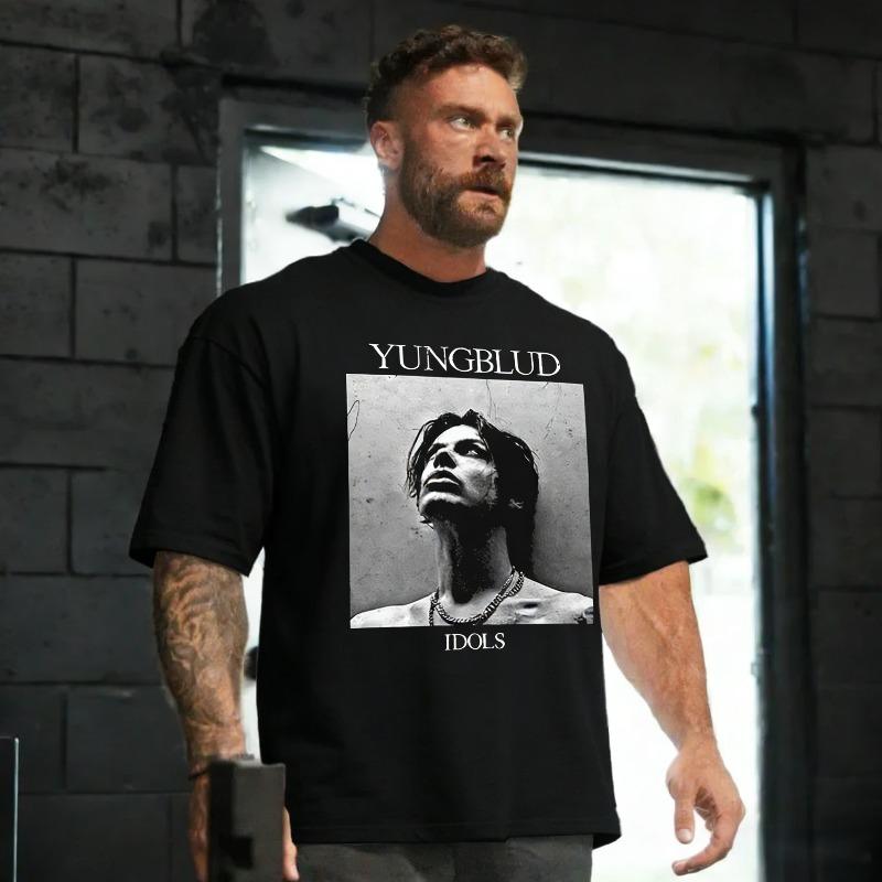 

Yungblud Idios Black Square Photo Graphic Print T Shirt Women Clothing Short Sleeve Tshirts Casual Oversized Tshirt Tops Tees... 5XL