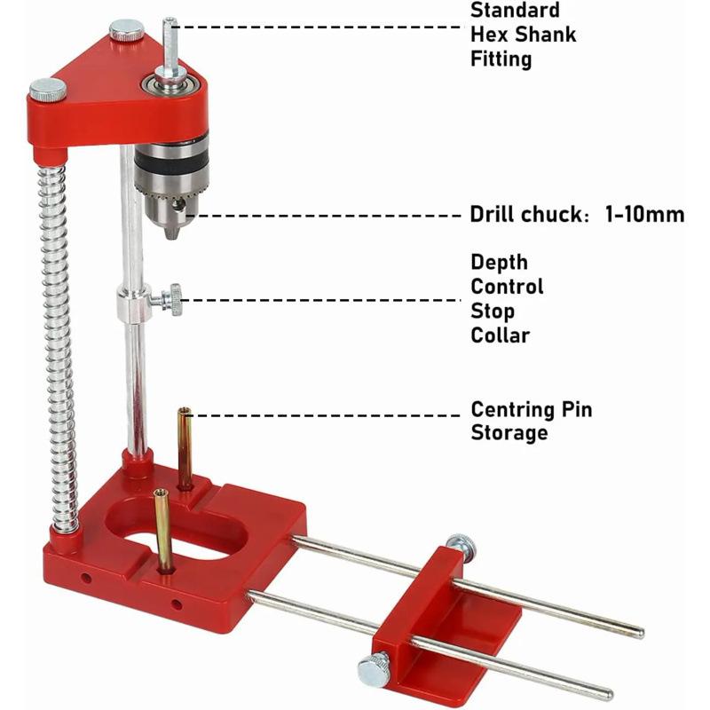 Portable Woodpecker Precision Hole Drilling Locator for Woodworking