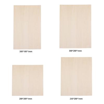 5 Pieces Wood Sheets DIY Projects Supplies Craft for Ship Boat Airplane