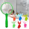 Toy Fishing Net For Bath Fishing Net Bath Toy Floating Animal Fish Catching Game For Summer Little Boys Girls In Swimming Pool