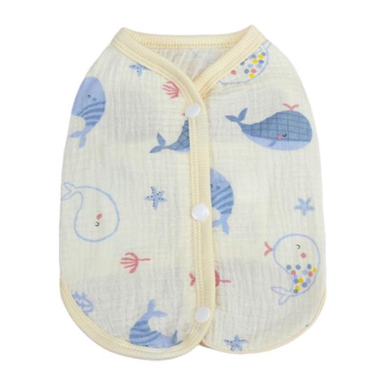 

Безрукавка для питомца Весна Лето Мультяшный Кит Самолет Принт Майка для питомца Маленькие собаки Кошки Дышащая Хлопковая одежда Костюм Наряд Одежда XS