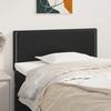 VidaXL Tête de Lit Meuble de Chambre à Coucher Accessoire de Lit Simple Tête de Cadre de Lit Intérieur Noir 80x5x78/88 cm 345872