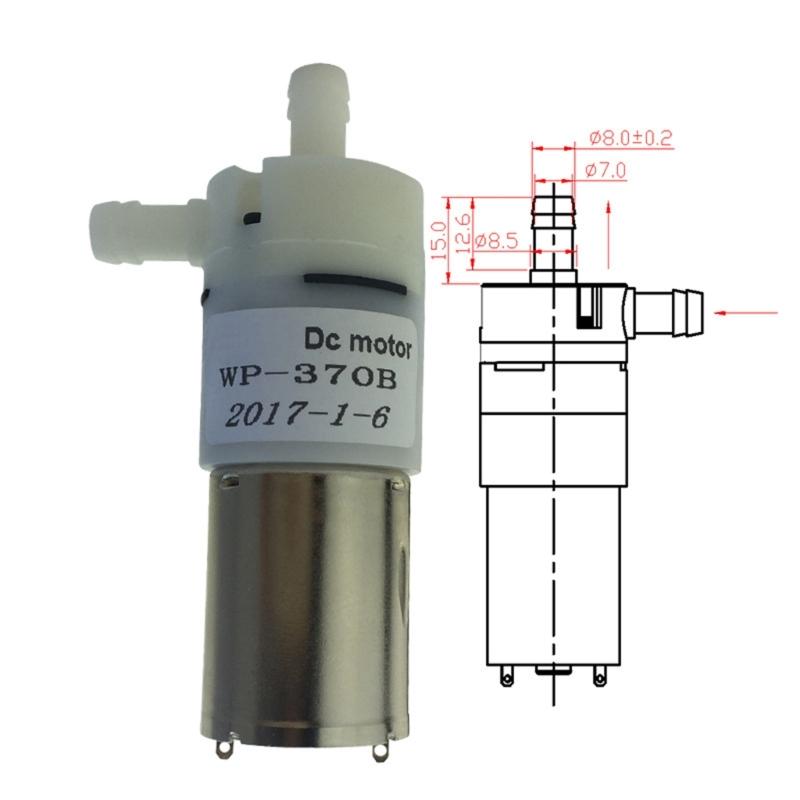 WP-370B 12V High Pressure Pump Household Large Flows Small Water Pump Motor for Coffee Machine, Water Dispenser