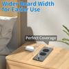 Recessed Power Strip with 2 Sockets USB A USB C Ports Embedded Furniture Charging Station for Desk Nightstand Cabinet