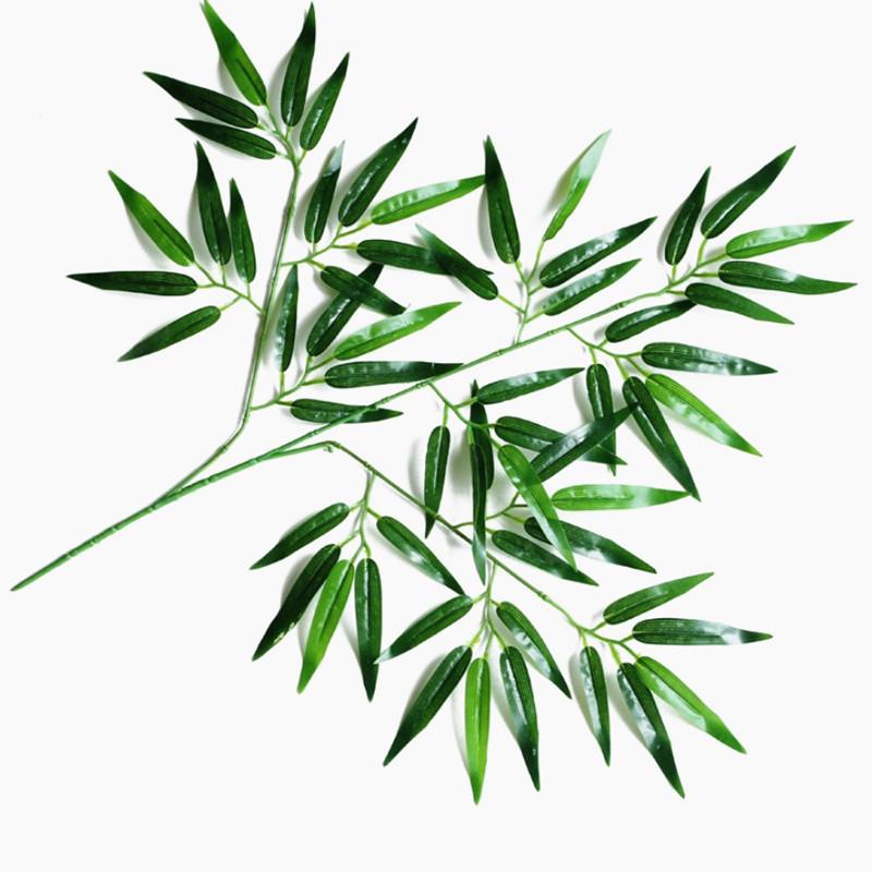 Artificial Bamboo Branches and Leaves for Pipe and Home Decoration