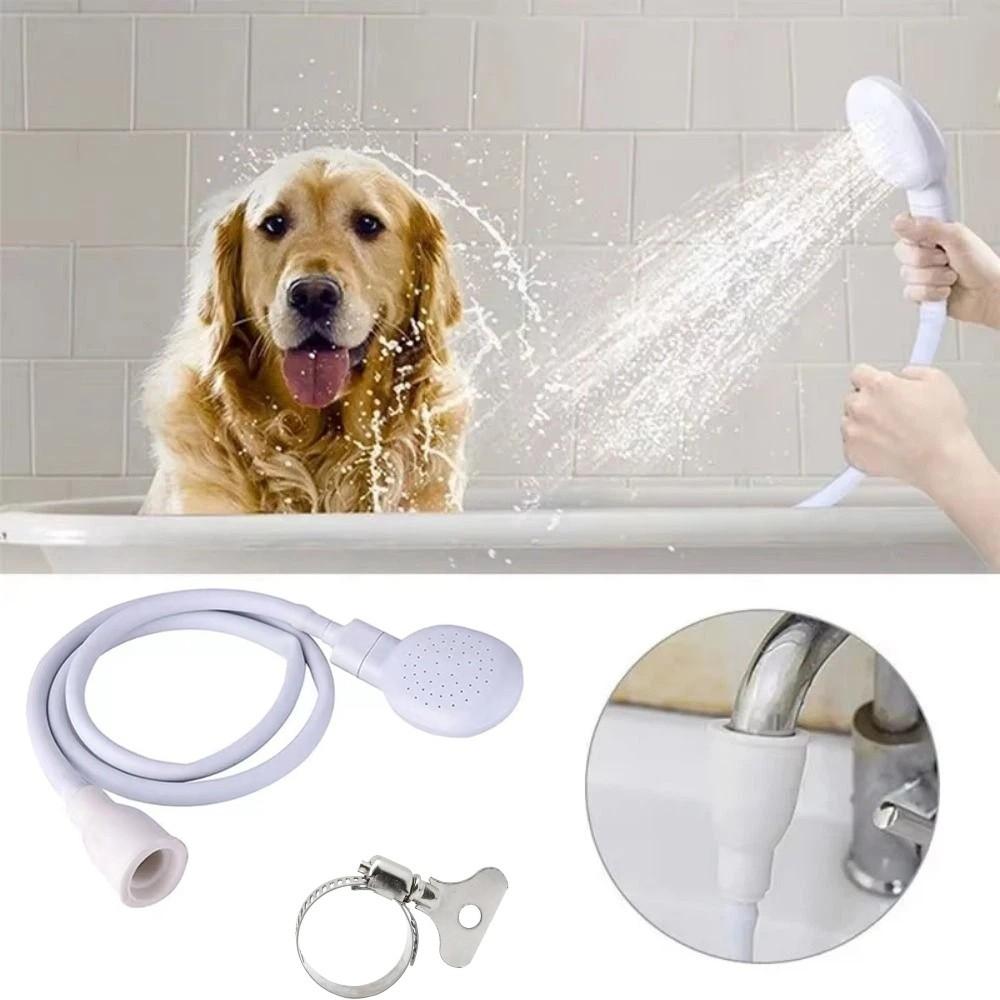 360° Rotation Pet Washing Spray Flexible Pet Shower Sprinkler Hose Pet Faucet Sprayer Bathroom Use
