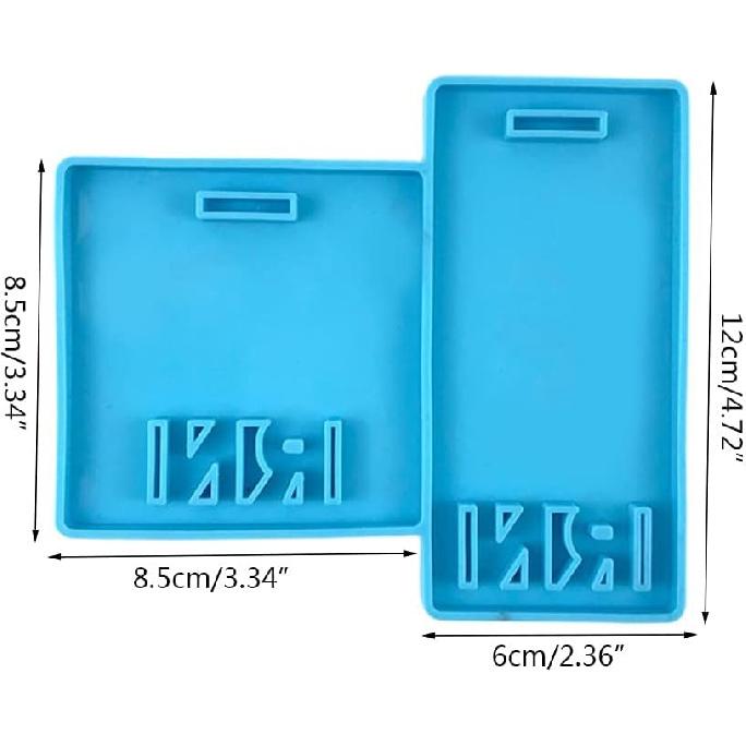 LPN Resin Mold for Keychain Badge Reel RN Nurse Name Tag Silicone Epoxy Mould Vertical Buddies Mold, 20211007052