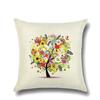 Fashionable Pillows Pastoral Fresh Cartoon Flower Tree Pattern Pillow Creative Home Pillow Case Does Not Include Core