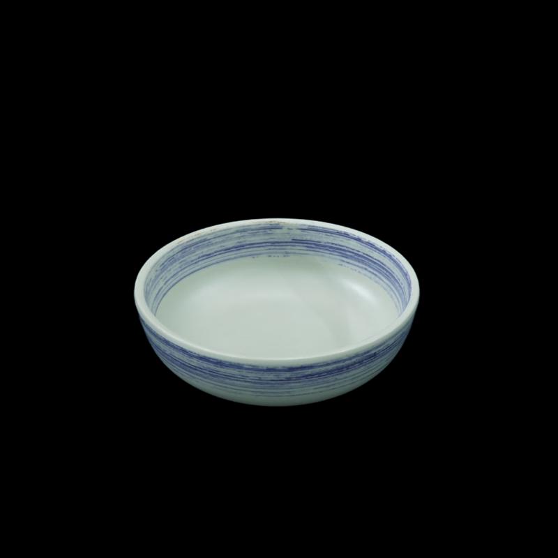 Blue Rim Thread Design Melamine Soup Bowl Set
