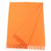 Sehr guter HERMES Schal Großer Schal/Stola mit gesticktem Logo Orange Kaschmir Gebraucht