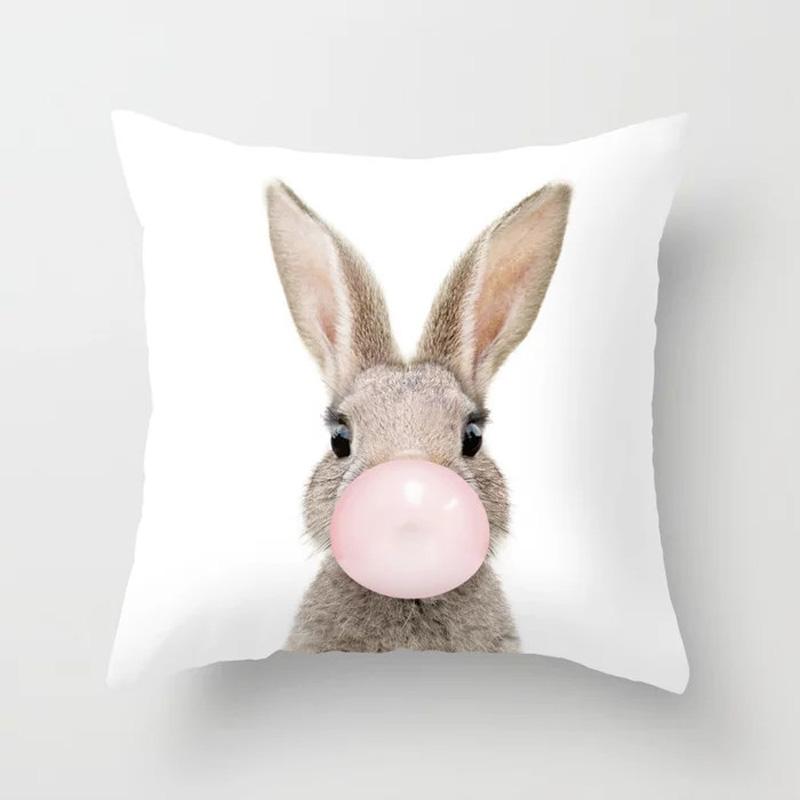 Decorative Pillowcases Cute Animals Home Decor Car Cushion Covers Sofa
