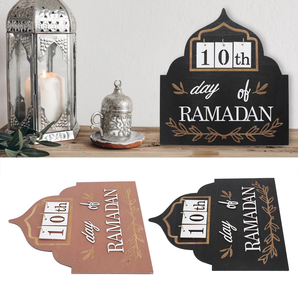 Eid Ramadan Mubarak Advent Calendar 2014  Wooden Ramadan Countdown Calendar Decoration for Home R