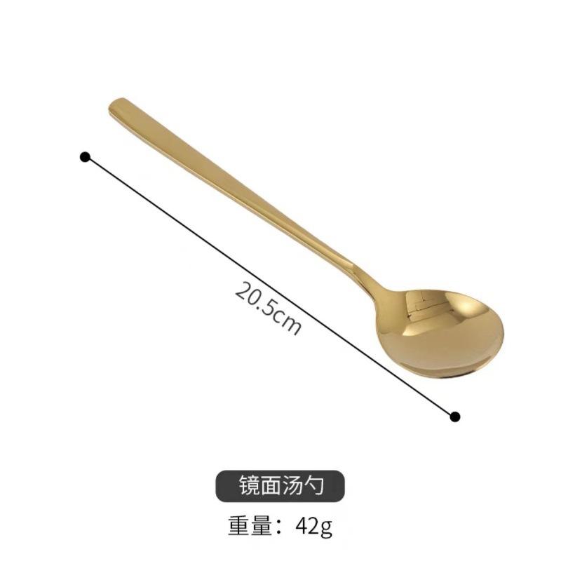 304 Stainless Steel Western Food Steak Knife and Fork European Chopsticks Spoon Household Rice Spoon Dessert Coffee Spoon Tableware