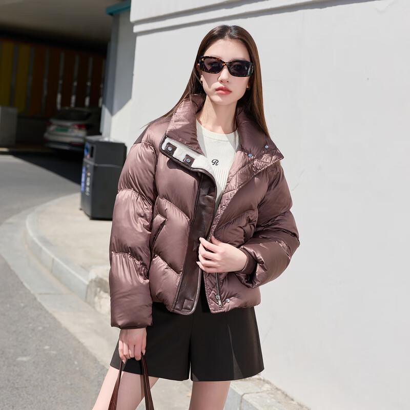 

Женский короткий пуховик Sancai с отделкой из полиуретана 2XL 175/100B