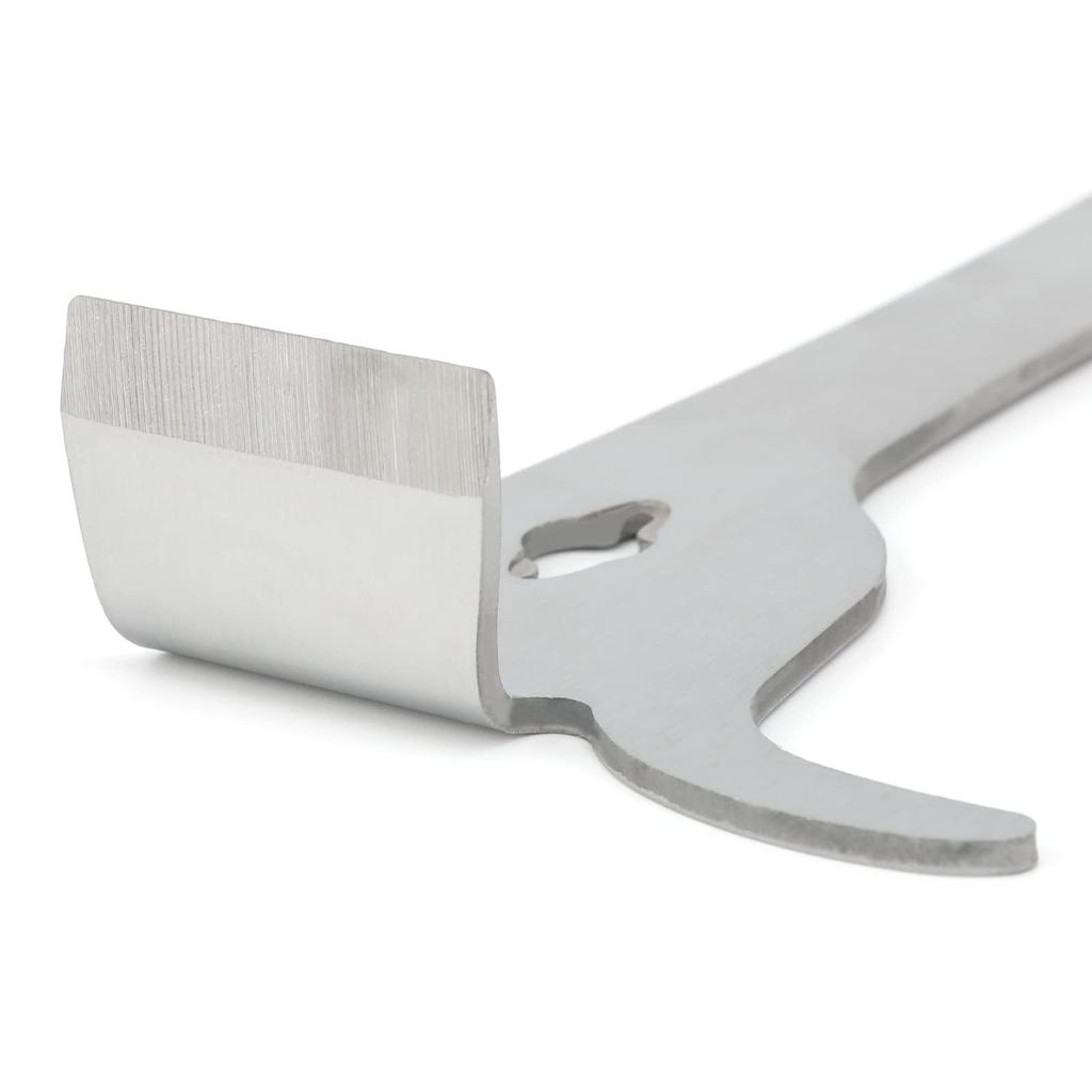 Komfortabler Griff Imkereiwerkzeug für einfache Honigextraktion Edelstahl Bienenstockschaber Wabenmesser Zubehör