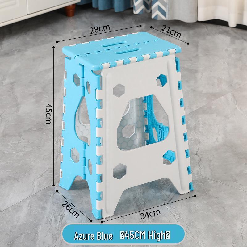 Foldable Thickened Multi-Use Stool: Fishing, Outdoor, Dining, Plastic/High/Low