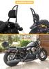 Harley XL883/1200/X48 Rear Backrest with Quick Release Seat Cushion and Luggage Rack for Motorcycle Modification