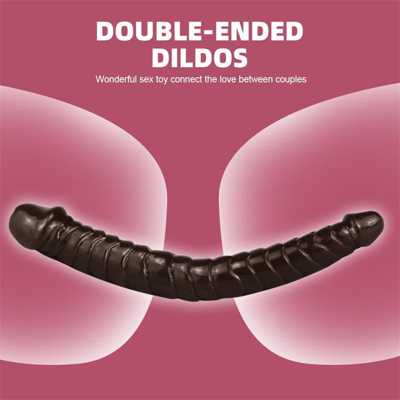 Double-headed Dragon Scale Anal Plug Super Thick Simulation Double-headed Dildo Female Sex Toys