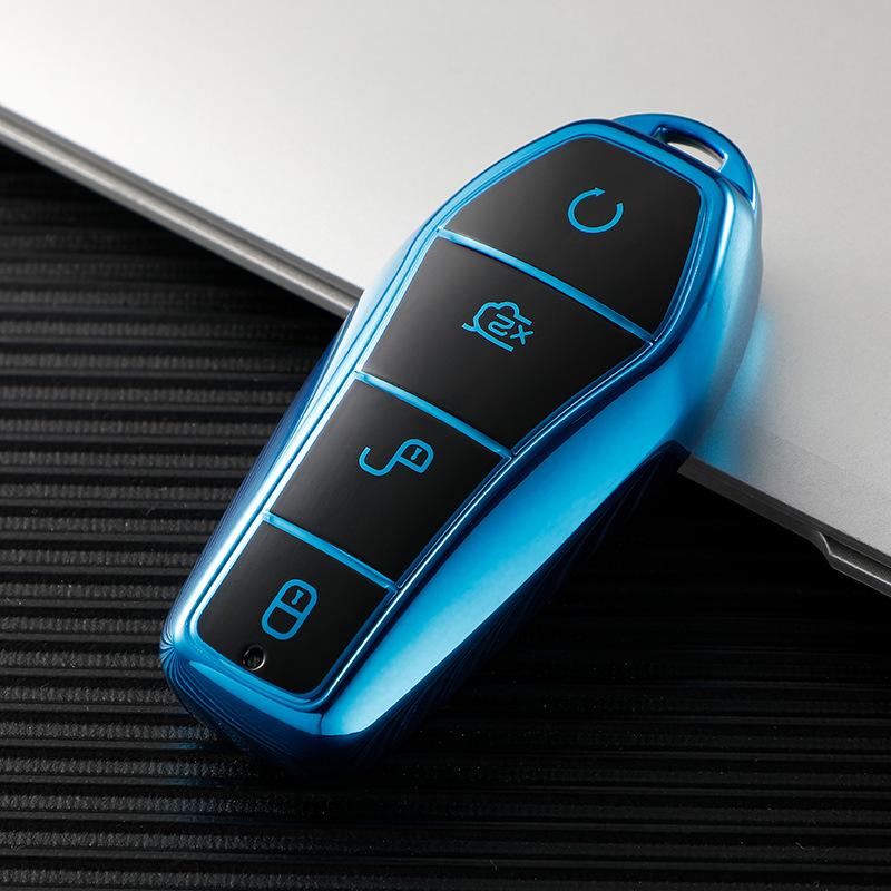 Fashion TPU Car Key Case Cover Fob For BYD Tang EV600 Han EV Yuan PLUS ATTO 3 Song PLUS Pro MAX DMI MAX Qin Plusdmi Keychain Accessories