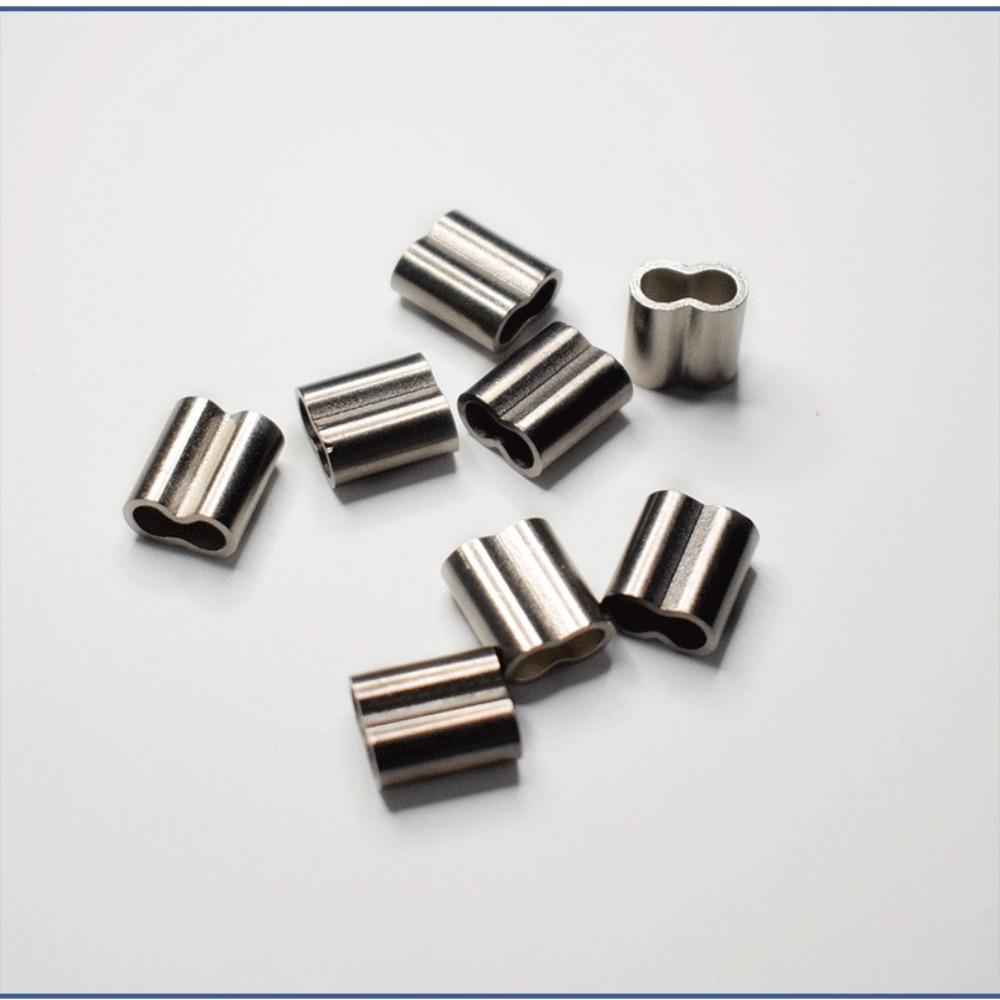 Fishing Line Crimping Tube Fishing Wire Tube Wire Crimp Connector Double Copper Tube