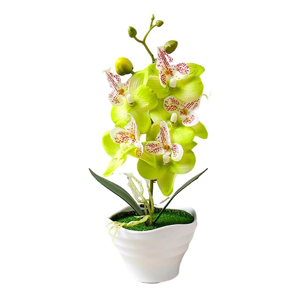 Künstliche Bonsai-Orchideenblüten Künstliche Blume 1 Stück ABS 27 cm Höhe Künstliche Phalaenopsis Heimdeko Blumendekoration
