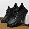 Fashion All Season Men's Casual Leather Shoes Wear-Resistant Male Sneakers Anti-Skid Walking Shoes Outdoor Sports Footwear New Trainers