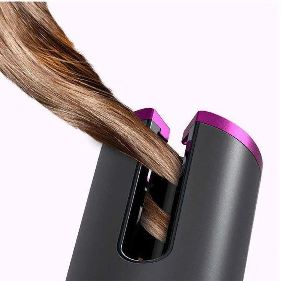Wireless Hair Curler Automatic Curling Iron USB Rechargeable Timer LCD Digital Hair Styling Tools