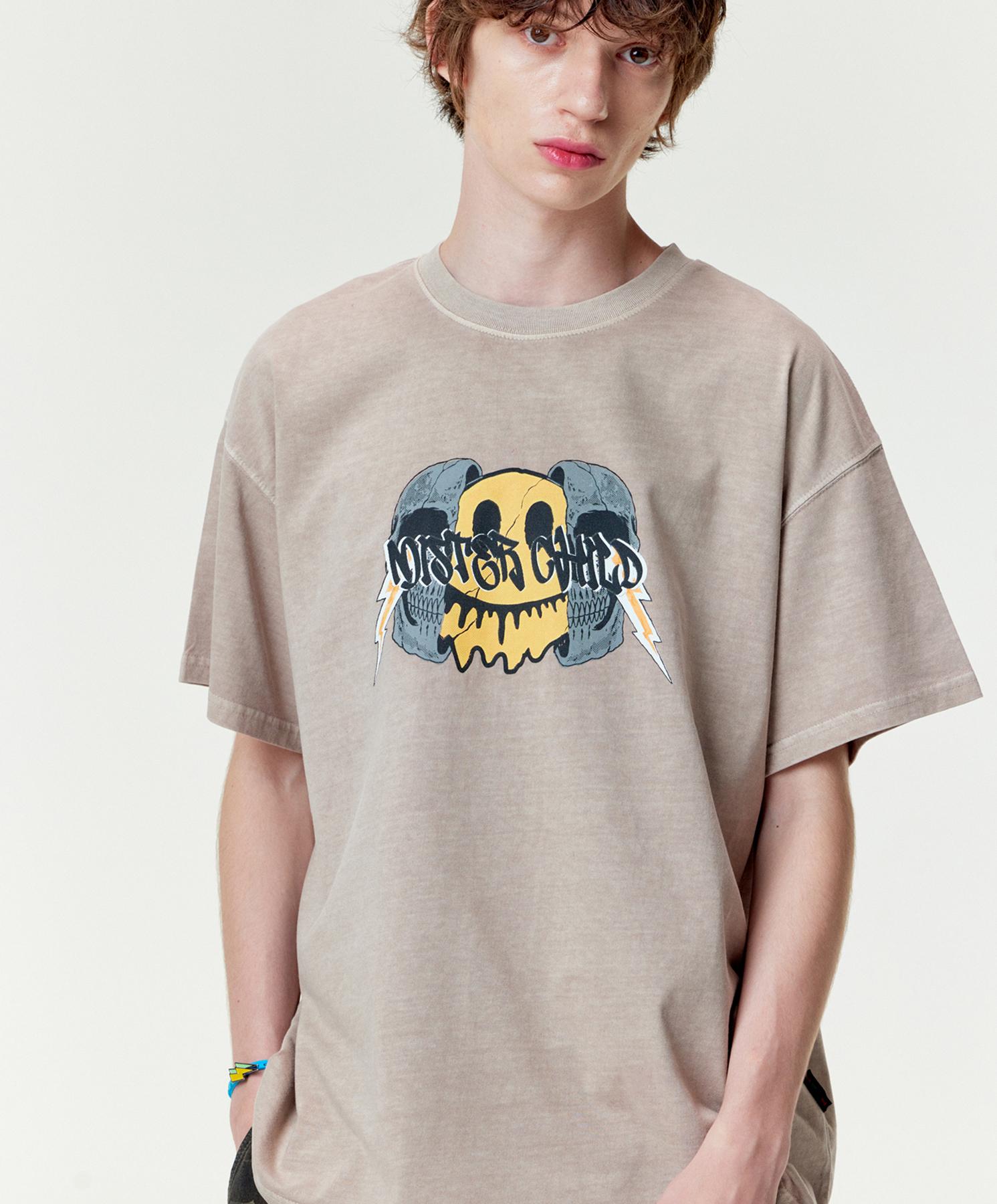 Mister Child Dying Skull T-Shirt Beige M