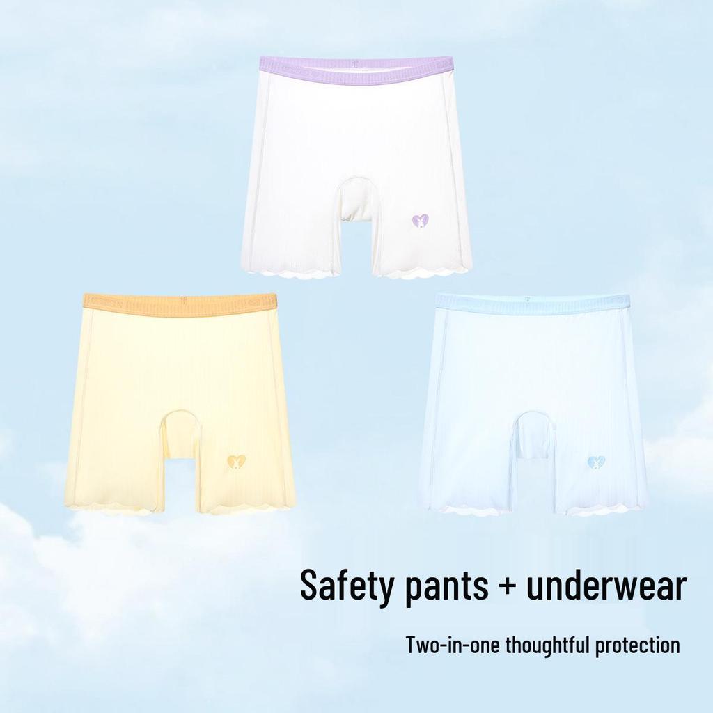 Mädchen Eisseiden Anti-Exposure Boxershorts - Sommer Sicherheitsunterwäsche für Kinder