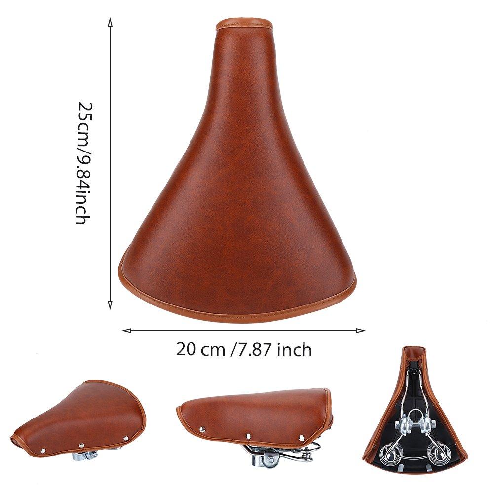 Bicycle Saddle Cycling Saddle Shock Prevents Butt Comfortable Mountain Bike Brown Seat, Cushion, Absorption, Pain, Soft, Sitting, Accessory,