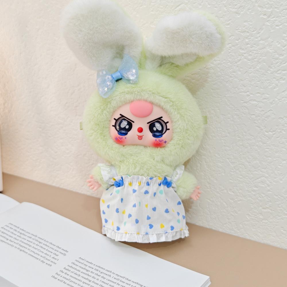 Macaron Little Rabbit Doll Clothes: Cute Pendant, Outfit for 3-Year-Old, Blind Box Edition