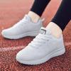 Light Women's Casual Sports Shoes Breathable Running Shoes Knitted Mesh Leisure Sneakers Walking Shoes
