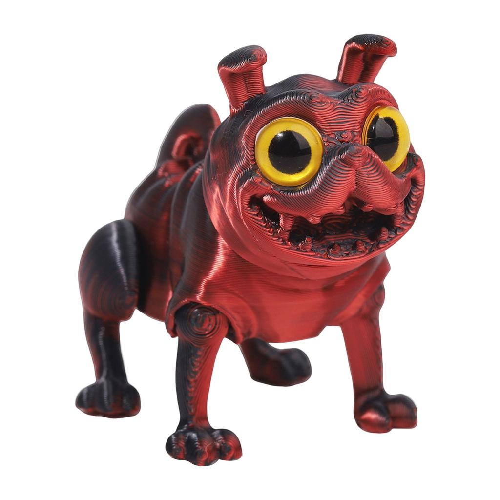 3D Printed Multi-color Puppy Crafts Ornaments Gifts Creative Hand-made Animal Joint Activity Model