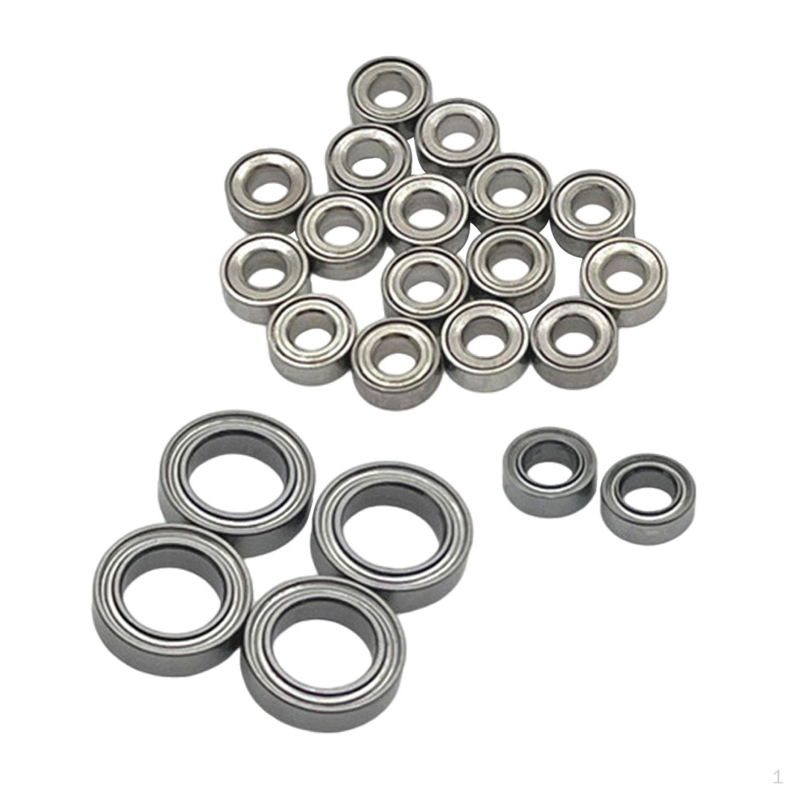 

22x 1/24 RC Car Bearings, Accessory, Replaces Part Spare Parts for FCX24 K5 DIY