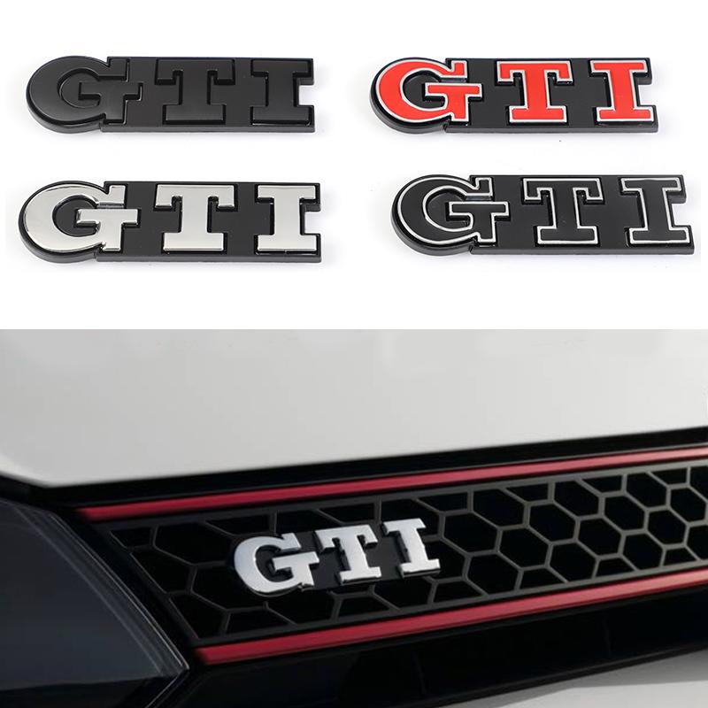 BRN1 2026 Hot For VW VOLKSWAGEN 1Pcs Car Emblem Sticker Auto Front Grille Badge Decoration For Volkswagen GTI R-Line R Polo T5 Golf P xj2
