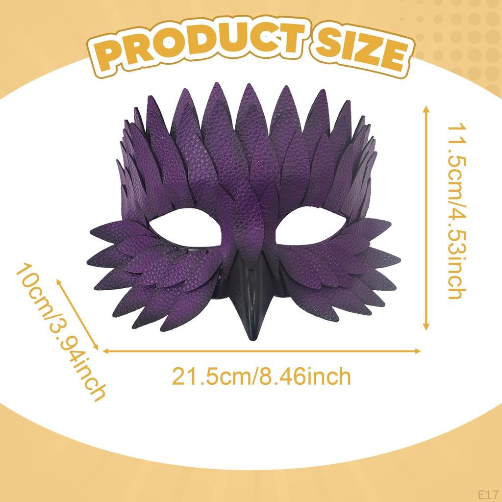 Ptasia Maskarada Regulowana Wygodna Nowość Cosplay Półtwarz na Występy Imprezy Halloweenowe