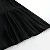 Women Sexy Off Shoulder High Waist Solid Short Pleated A Line Casual Dress