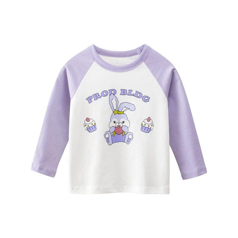 27home round Neck Bunny Long Sleeve Korean Style Children s Clothing White 90 cm