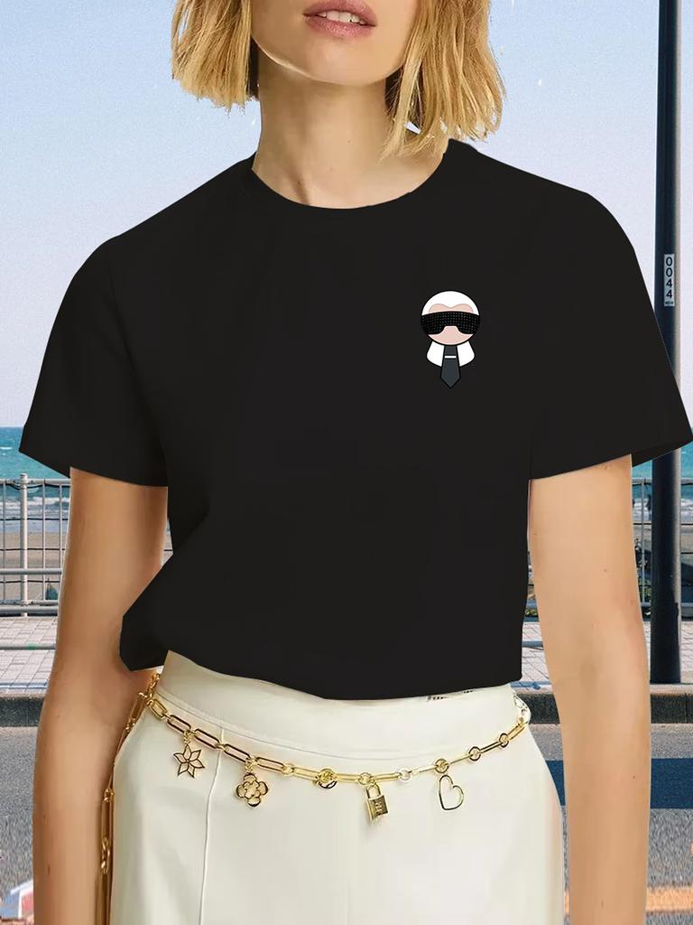 Letnia Moda Męski T-shirt Trendowy Casualowy Bawełniany T-shirt Krótki Rękaw Luksusowa Marka T-shirt Męski Damski Odzież Y2k Topy Unisex